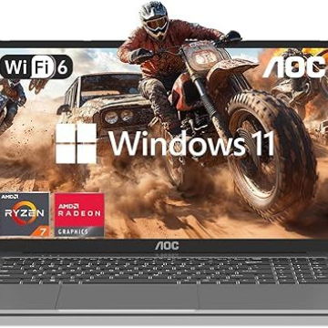AOC 2025 Laptop, 16.1-inch FHD Display Laptop